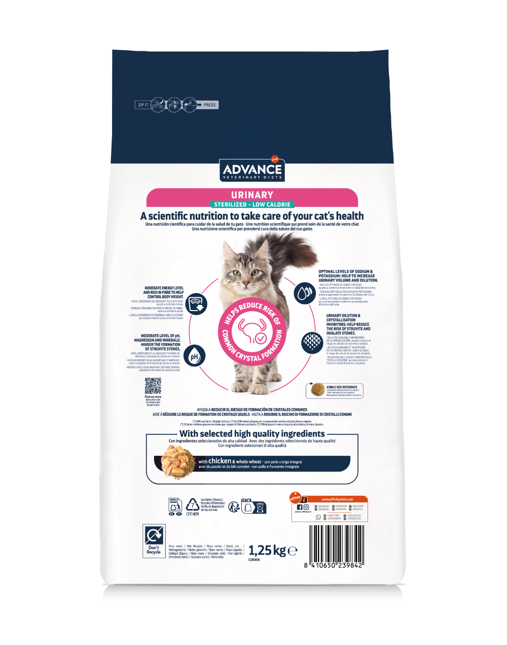 URINARY LOW CALORIE - STERILIZED