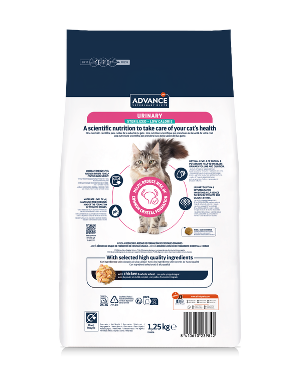 URINARY LOW CALORIE - STERILIZED