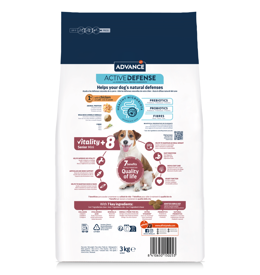 VITALITY SENIOR MINI +8