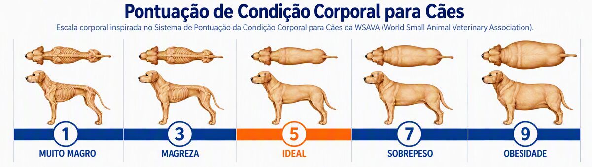 puntuaci&oacute;n de condici&oacute;n corporal para perros
