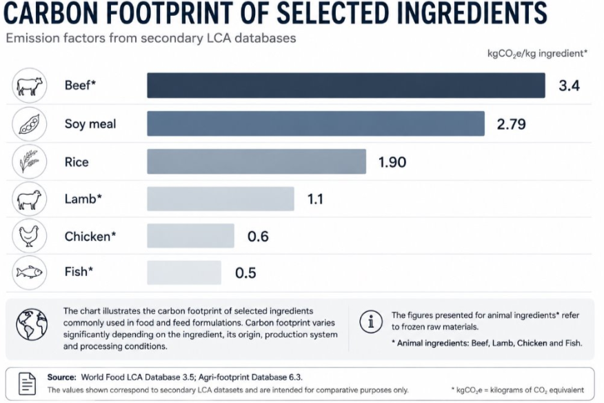 Carbon footprint of selected ingredients EN