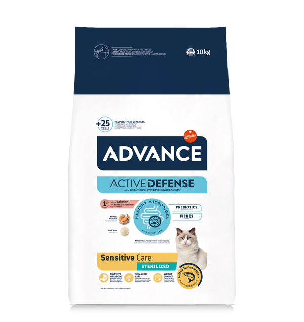 Advance Sensitive Care Sterilized Salmon Cat 10 ק״ג