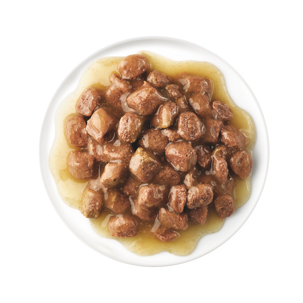 ADULT COM FRANGO EM SAQUETAS