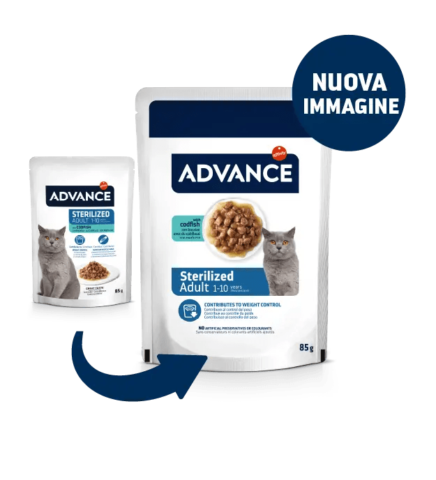 BOCCONCINI IN SALSA PER GATTI STERILIZZATI - CON MERLUZZO