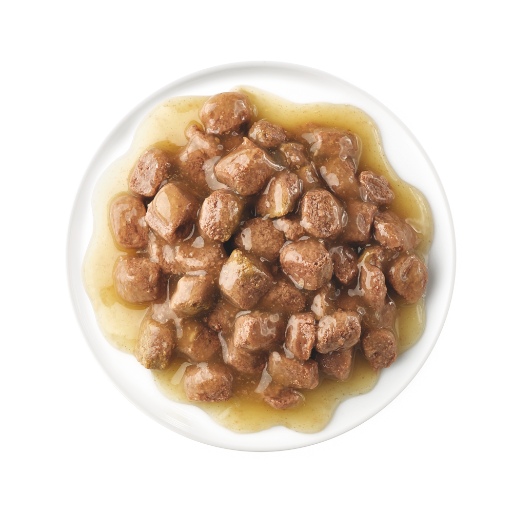 BOCADITOS EN SALSA STERILIZED ADULT CON PAVO